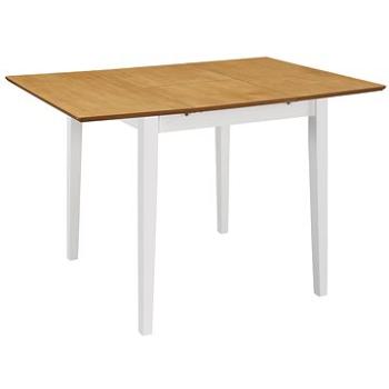 Rozkladací jedálenský stôl biely (80–120) × 80 × 74 cm MDF, 247625