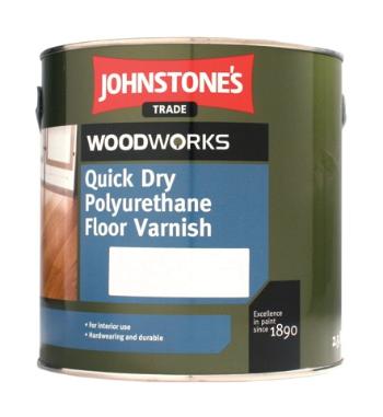 Johnstones Quick Dry Floor Varnish - rýchloschnúci lak na podlahu 2,5 l bezfarebný lesklý