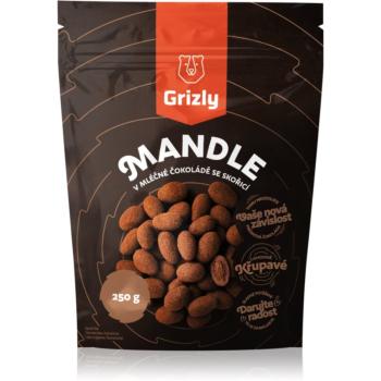 Grizly Mandle v mliečnej čokoláde so škoricou orechy v poleve s čokoládou 250 g