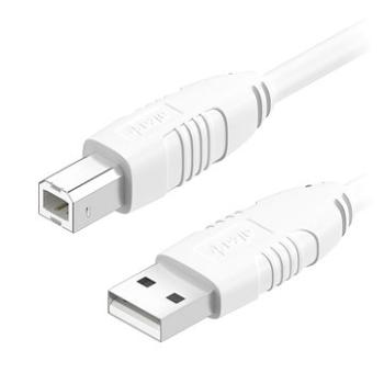 AlzaPower LinkCore USB A-B 3 m biely (APW-CBUAB300W)