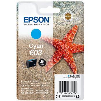 EPSON C13T03U24020 - originálna cartridge, azúrová, 2,4ml