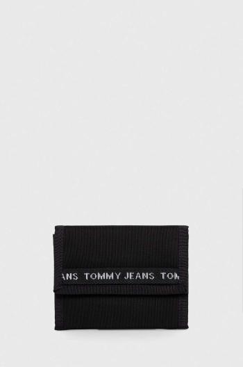 Peňaženka Tommy Jeans pánska, čierna farba