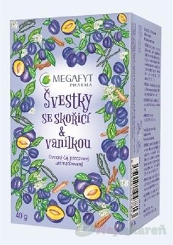 MEGAFYT SLIVKY so škoricou & vanilkou ovocný čaj 20 x 2 g
