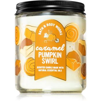 Bath & Body Works Caramel Pumpkin Swirl vonná sviečka II. 198 g