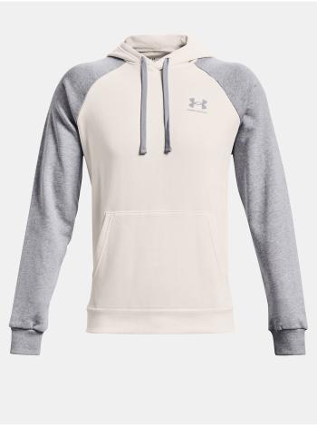 Mikiny s kapucou pre mužov Under Armour - biela