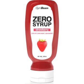 GymBeam Zero Syrup polevový sirup bez kalórií príchuť Strawberry 320 ml
