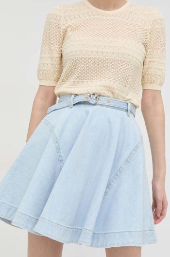 Bavlnená sukňa Pinko mini, áčkový strih