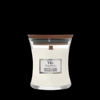 Woodwick Sviečka malá White Tea And Jasmin 85 g