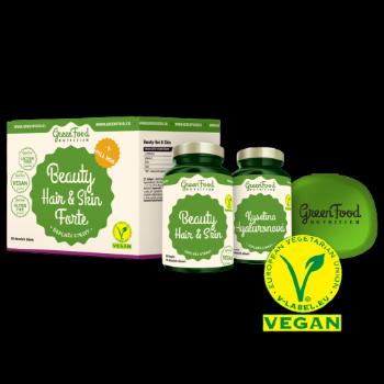 GreenFood Nutrition Beauty Hair & Skin Forte + Pillbox 3 ks