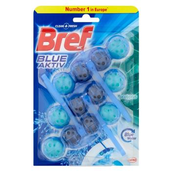 BREF Blue Aktiv Eucalyptus tuhý WC blok 3x50 g