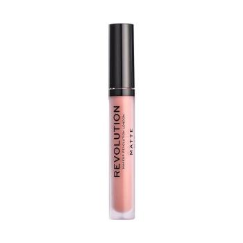 Makeup Revolution  Matte Lip Gloss  Lesky na pery Hnedá