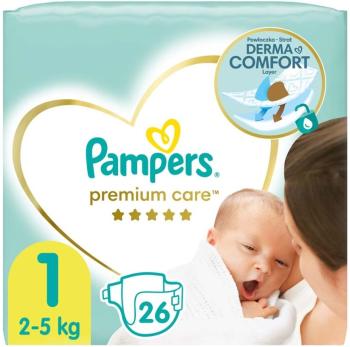 Pampers Premium Care S1, 2 - 5 kg, 26 ks