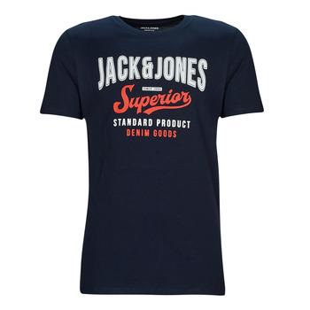 Jack & Jones  Tričká s krátkym rukávom JJELOGO TEE SS O-NECK  Námornícka modrá