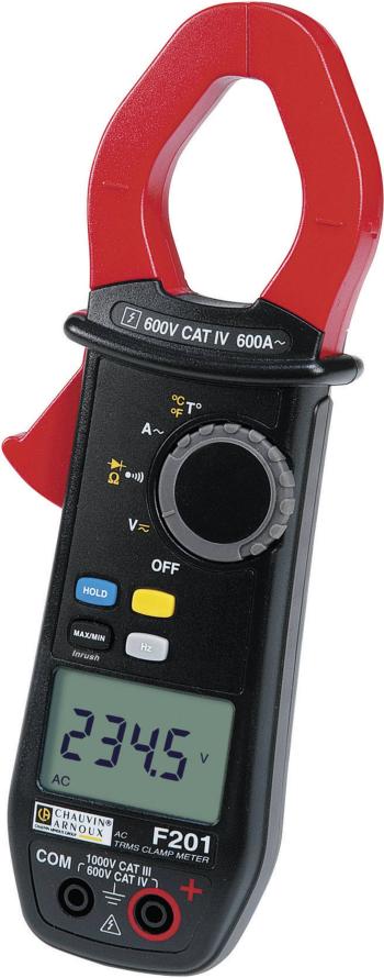 Chauvin Arnoux F201 prúdové kliešte, ručný multimeter  digitálne/y  CAT III 1000 V, CAT IV 600 V Displej (counts): 6000