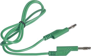 VOLTCRAFT  merací kábel [lamelový zástrčka 4 mm - lamelový zástrčka 4 mm] 1.00 m zelená 1 ks