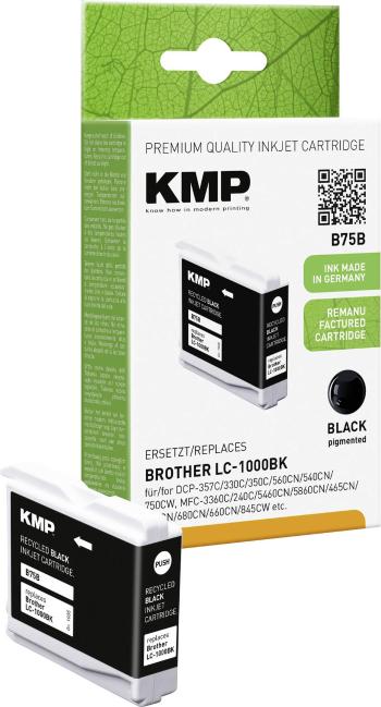 KMP Ink cartridge náhradný Brother LC1000BK kompatibilná samostatný modul čierna B75B 1035,4001