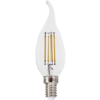 LED Filament žárovka čirá Candle Flame C35 5W/230V/E14/2700K/680Lm/360°/Dim (FLAM5WWTIPDIM)