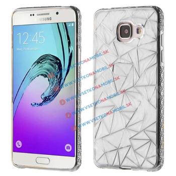 Gumený kryt Samsung Galaxy A5 2016 DIAMOND strieborný