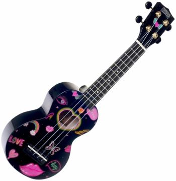 Mahalo Heart Sopránové ukulele Heart Black