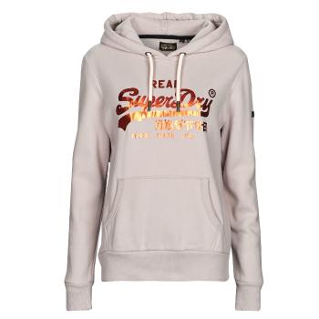 Superdry  VL EMBELLISH HOOD  Mikiny Béžová