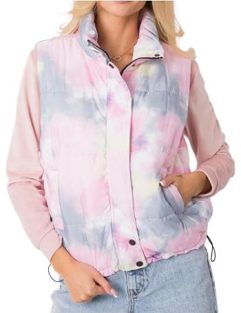 šedo-růžpvá batikované vesta vel. XL
