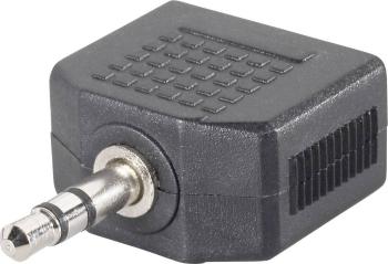 SpeaKa Professional SP-7870244  jack audio Y adaptér [1x jack zástrčka 3,5 mm - 2x jack zásuvka 3,5 mm] čierna