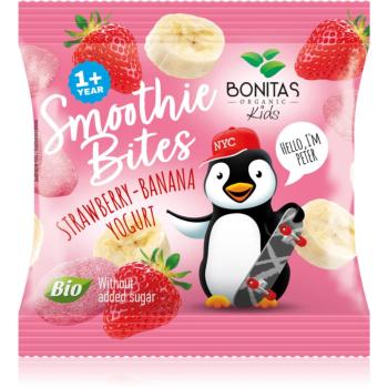 Bonitas Smoothie Bites BIO mrazom sušené ovocie v BIO kvalite príchuť Strawberry and Yogurt 10 g