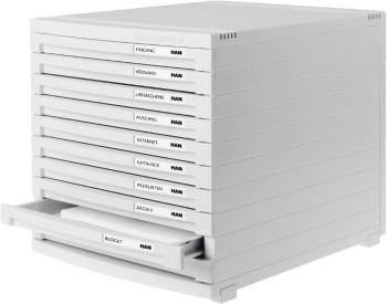 HAN CONTUR 1510-11 box so zásuvkami svetlo sivá DIN A4, DIN B4, DIN C4 Počet zásuviek: 10