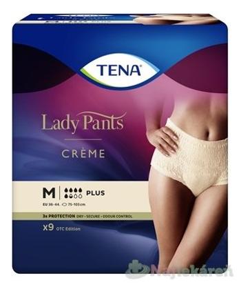 TENA Lady Pants Creme M dámske naťahovacie inkontinenčné nohavičky, krémové 9ks