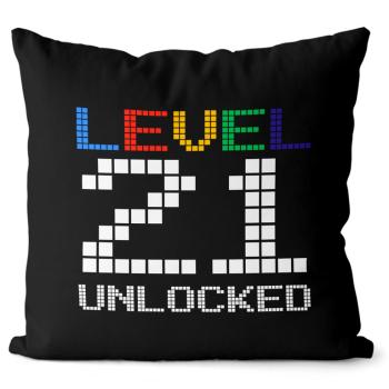 Vankúš Level unlocked (vek: 21, Velikost: 40 x 40 cm)