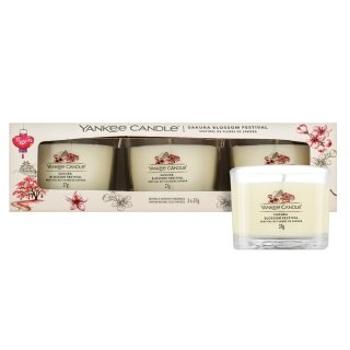 Yankee Candle Sakura Blossom Festival votívna sviečka 3 x 37 g