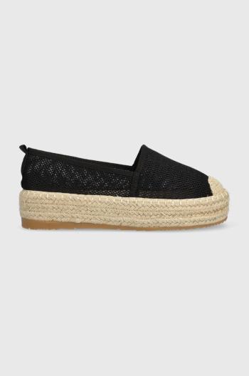 Espadrilky Answear Lab čierna farba, na platforme