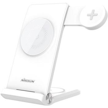 Nillkin PowerTrio 3 v 1 Bezdrôtová Nabíjačka MagSafe na Samsung Watch White (6902048249936)