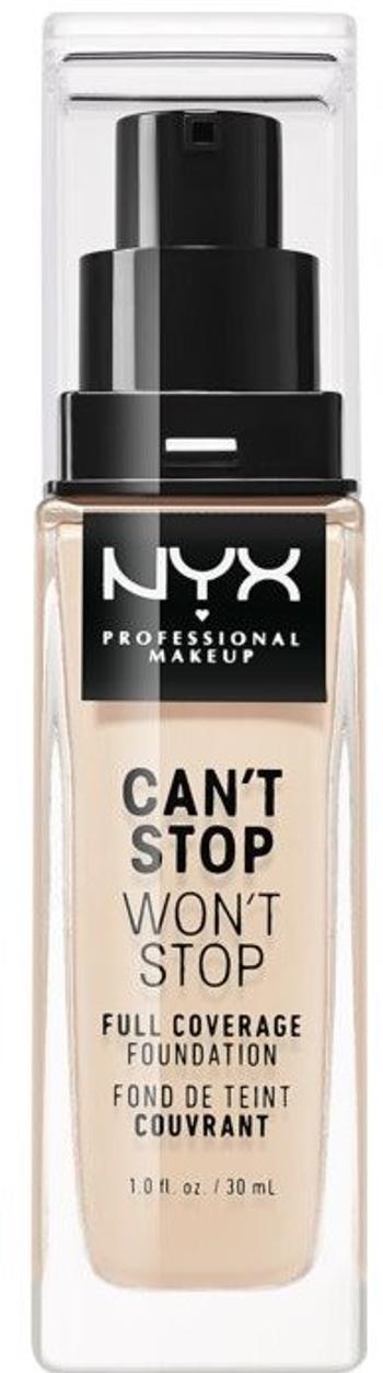 NYX Professional Makeup Can't Stop Won't Stop 24 Hour Foundation vysoko krycí make-up - odtieň 1.5 Fair 30 ml