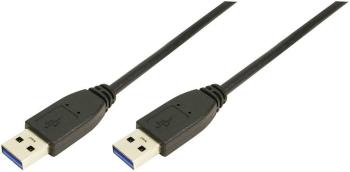 LogiLink #####USB-Kabel #####USB 3.2 Gen1 (USB 3.0 / USB 3.1 Gen1) #####USB-A Stecker, #####USB-A Stecker 2.00 m čierna