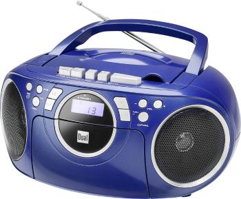 Dual P 70 CD-rádio FM AUX, CD, kazeta   modrá