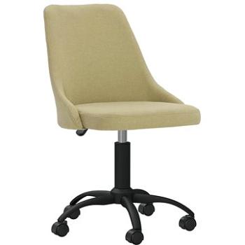 Otočná jedálenská stolička zelená textil, 330873