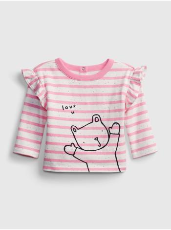 Baby tričko brannan knit Ružová