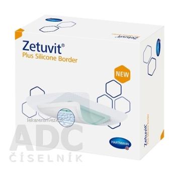 Zetuvit Plus Silicone Border kompres sterilný (17,5x17,5 cm) 1x10 ks