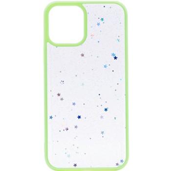 iWill Clear Glitter Star Phone Case pre iPhone 13 Green (DIP888-29)