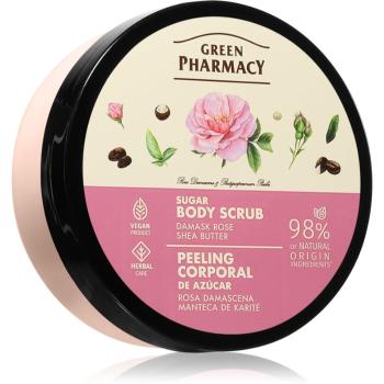 Green Pharmacy Body Care Damask Rose & Shea Butter cukrový telový peeling 200 ml