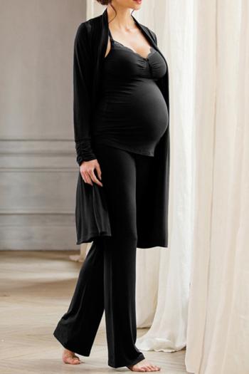 Čierne tehotenské nohavice Serenity