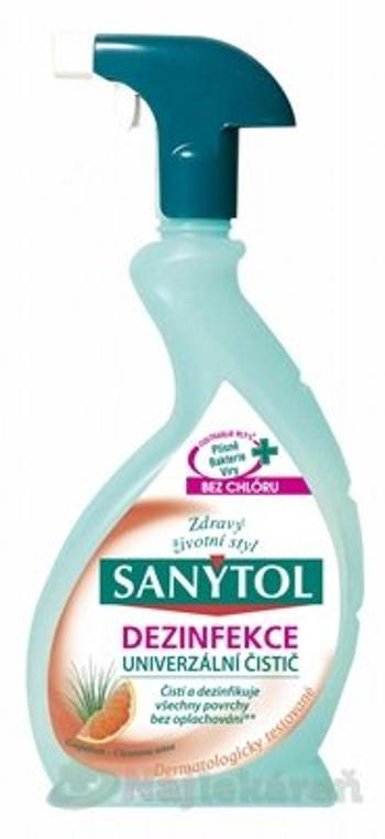 SANYTOL UNIVERZÁLNY ČISTIČ Sprej Grep-citrónová tráva, Dezinfekcia, 500ml