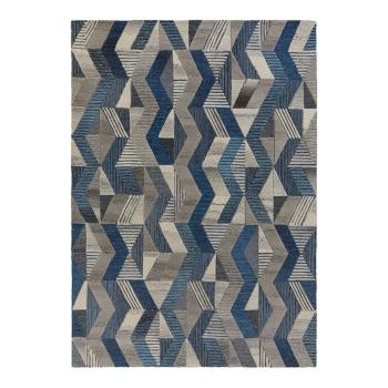 Modrý vlnený koberec Flair Rugs Asher, 200 x 290 cm