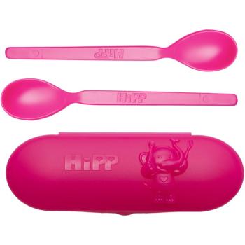 Hipp Spoons Set jedálenská súprava Pink(na cesty)