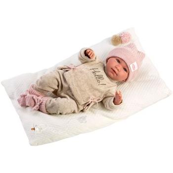 Llorens 74020 New Born – reálna bábika bábätko so zvukmi a mäkkým látkovým telom – 42 cm (8426265740208)