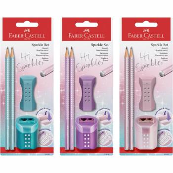 FABER-CASTELL GRAFITOVA CERUZKA SPARKLE/ SET METALLIC BL