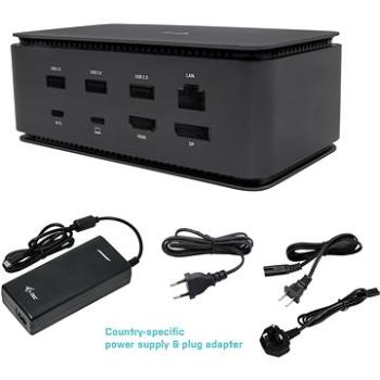 i-tec USB4 Metal Docking station Dual 4K HDMI DP, Power Delivery 80 W + zdroj 112 W (USB4DUALDOCK100W)