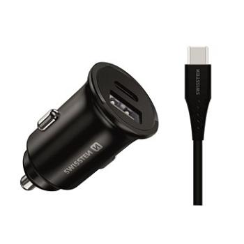 Swissten CL adaptér pre Samsung Super Fast Charging 25 W + kábel USB-C/USB-C 1,2 m čierna (20117100)