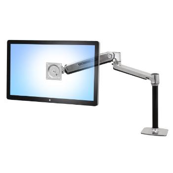 ERGOTRON LX Sit-Stand Desk Mount LCD Arm, Polished, stolné rameno max 46" display